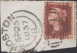139696 COLLECTION 'BOSTON/94' SIDEWAYS DUPLEX TYPE II 1856-1857, EIGHT ITEMS.