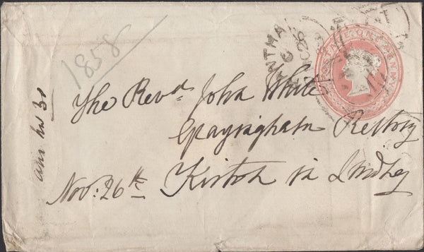 139697 GROUP 'GRANTHAM/321' SIDEWAYS DUPLEX, 1857-1861 (FOUR ITEMS).