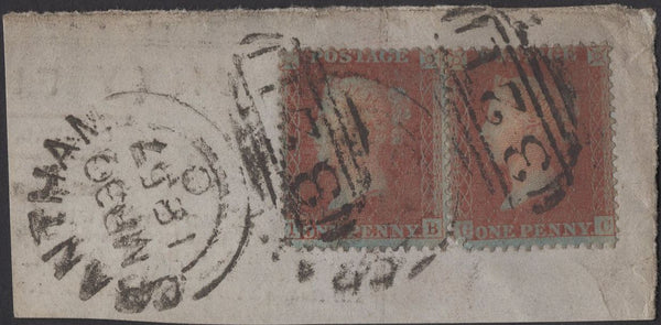 139697 GROUP 'GRANTHAM/321' SIDEWAYS DUPLEX, 1857-1861 (FOUR ITEMS).