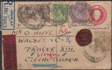 139705 1930 REGISTERED INSURED MAIL LONDON TO PRAGUE WITH 2/6 SEAHORSE (SG415).