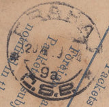 139706 1929 REGISTERED INSURED MAIL LONDON TO PRAGUE WITH 5S SEAHORSE (SG416).