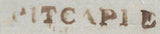 139711 1839 UNIFORM FOURPENNY POST MAIL PITCAPLE TO ABERDEEN WITH 'PITCAPLE' STRAIGHT LINE HAND STAMP.