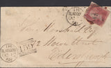 139749 1857-1858 'MILTON OF CAMPSIE' SCOTS LOCAL CANCELLATION TYPE III ON PIECE, ALSO ON 1858 ENVELOPE AS BACK STAMP.