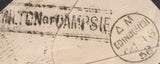139749 1857-1858 'MILTON OF CAMPSIE' SCOTS LOCAL CANCELLATION TYPE III ON PIECE, ALSO ON 1858 ENVELOPE AS BACK STAMP.