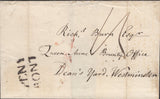 139758 1816 MAIL PENYBONT, RADNORSHIRE TO LONDON WITH 'PENY-BONT' TWO LINE HAND STAMP (W1924).
