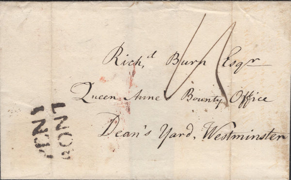 139758 1816 MAIL PENYBONT, RADNORSHIRE TO LONDON WITH 'PENY-BONT' TWO LINE HAND STAMP (W1924).