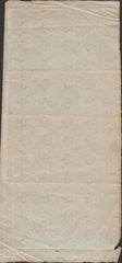 139764 CIRCA 1860 LARGE CROWN WATERMARK PAPER WITH MARGINAL LINES, 'POSTAGE' AND 48 CROWN IMPRESSIONS.