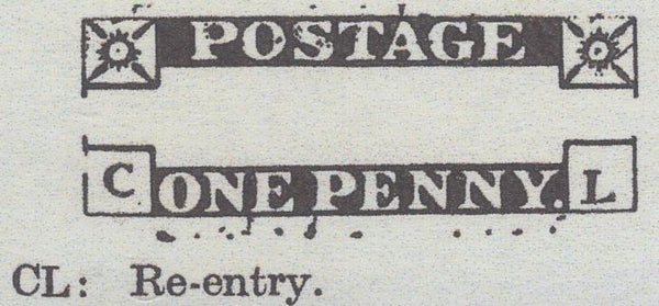 139765 1845 1D PL.63 (SG8)(CL RE-ENTRY SPEC BS52a) FINE USED.