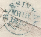 139780 1857 MAIL DUBLIN TO BLESINGTON, CO. WICKLOW DIE 2 1D PL.40 (SG29) DUBLIN SPOON (RA63).