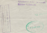 139825 1958 UNDELIVERED MAIL LEISTON, SUFFOLK TO DENMARK.