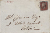 139843 1841 LARGE PART WRAPPER TO EDINBURGH WITH 1D PL.16 (SG8).