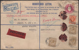 139857 1935 KGV REGISTERED INSURED MAIL LONDON TO BOHEMIA, CZECHOSLOVAKIA.