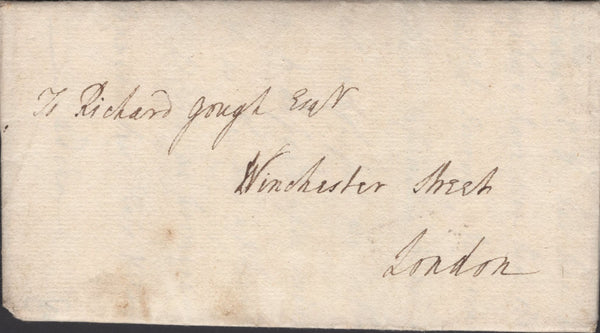 139868 CIRCA 1774 MAIL USED IN LONDON WITH GENERAL OFFICE DOCKWRA (L336).