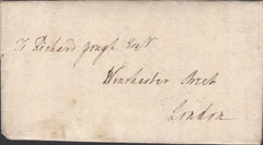 139868 CIRCA 1774 MAIL USED IN LONDON WITH GENERAL OFFICE DOCKWRA (L336).