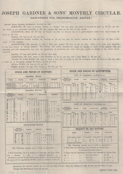 139870 1867 PRINTED MATTER MAIL LIVERPOOL TO BASLE, SWITZERLAND 2D BLUE PL.9 (SG45).