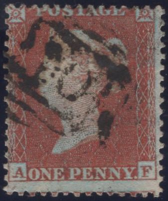 139875 1855 DIE 1 1D RES.PL.3 S.C.14 (SG22)(AF) MISSING IMPRIMATUR LETTERING.