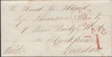 139895 1844 MAIL MARLBOROUGH, WILTS TO LONDON WITH 'PAID/1' MARLBOROUGH UNIFORM PENNY POST HAND STAMP (WL451).