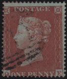 139906 1853-4 DIE 1 1D PL.174 MATCHED PAIR 1D IMPERF (SG8) AND 1D STAR (SG17) LETTERED QE.