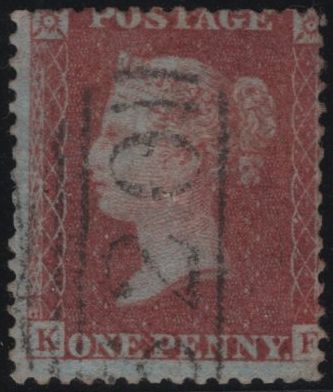 139907 1856 DIE 2 1D PL.22 L.C.14 (SG29)(KF) USED.