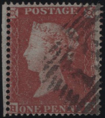 139934 1854 DIE1 1D PL.198 (SG17)(HA) FINE USED.