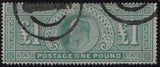 139943 1902-1913 KING EDWARD V11 £1 GREEN 'LOWDEN' FORGERY.