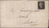 139993 1841 'BARTON-UPON-HUMBER COURSING CLUB' PRINTED RULES AND REGULATIONS ETC FROM BARTON TO SPITTAL WITH 1D BLACK PL.5 (SG2).