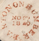 139993 1841 'BARTON-UPON-HUMBER COURSING CLUB' PRINTED RULES AND REGULATIONS ETC FROM BARTON TO SPITTAL WITH 1D BLACK PL.5 (SG2).