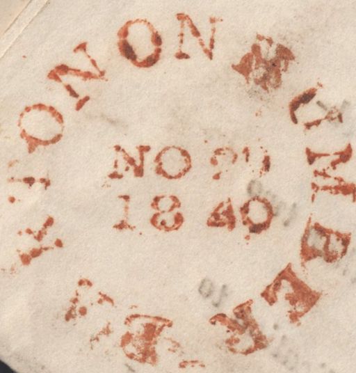 139993 1841 'BARTON-UPON-HUMBER COURSING CLUB' PRINTED RULES AND REGULATIONS ETC FROM BARTON TO SPITTAL WITH 1D BLACK PL.5 (SG2).