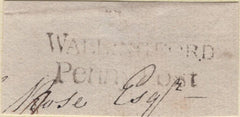 139998 CIRCA 1820-1830 FOUR PIECES WITH BERKSHIRE 'PENNY POST' HAND STAMPS.