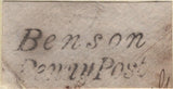 139998 CIRCA 1820-1830 FOUR PIECES WITH BERKSHIRE 'PENNY POST' HAND STAMPS.