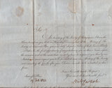 140001 1841 MAIL 'SOCIETY OF ANTIQUARIES' LONDON TO NEWBURY CONFIRMING FELLOWSHIP WITH 1D BLACK PL.8 (SG2).