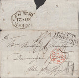 140002 COLLECTION OF TEDDINGTON (MIDDLX) HAND STAMPS 1806-1857 (7 ITEMS).