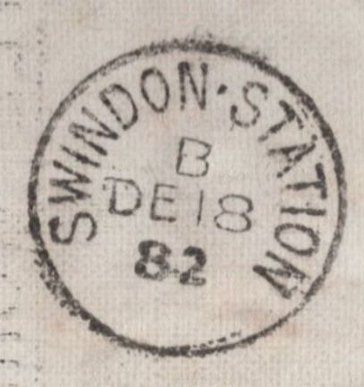 140009 1882 COMPLETE PARCEL TAG SHEFFIELD TO LECHLADE, GLOS WITH 2D PALE ROSE (SG168).