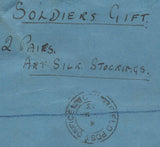 140038 1943 REGISTERED AIR MAIL 'FIELD POST OFFICE 220' (EGYPT) TO NATAL WITH KGVI 2/6 YELLOW-GREEN (SG476b).
