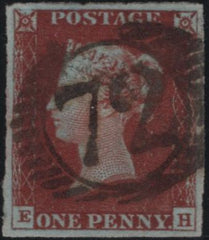 140070 1845 1D PL.57 (SG8)(EH) FINE USED.