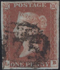 140072 1845 1D PL.61 (SG8)(LB) GOOD USED.