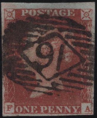 140074 1845 1D PL.61 (SG8)(FA) GOOD USED.