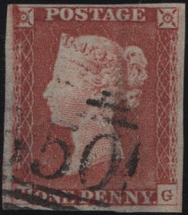 140079 1845 1D PL.61 (SG8)(MG) GOOD USED.