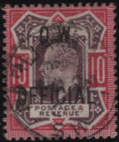 140098 1903 10D KEDVII 'O.W.OFFICIAL' (SG040) USED FORGERY.