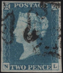 140109 1840 2D PALE BLUE PL.1 (SG6)(NL) FINE USED.