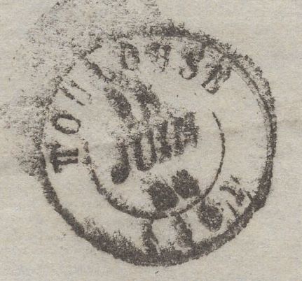 140125 1846 MAIL DUBLIN TO TOULOUSE, FRANCE WITH VARIOUS DATE STAMPS.