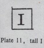 140130 1841 1D GREY-BLACK PLATE ELEVEN (SG3)(IF) MATCHED PAIR, GOOD USED.
