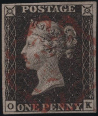 140141 1840 1D GREY-BLACK PL.3 (SG3)(OK) VERY FINE USED.