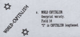 140227 1944 3D GERMAN PROPAGANDA FORGERY EXTREME WORLD POLITICS 'WORLD-CAPITALISM' OVERPRINT, VERY FINE 'USED'.