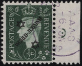 140228 1944 ½D GERMAN PROPAGANDA FORGERY EXTREME WORLD POLITICS 'WORLD-JUDAISM' OVERPRINT, VERY FINE 'USED'.