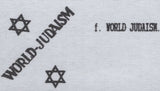 140229 1944 2½D GERMAN PROPAGANDA FORGERY EXTREME WORLD POLITICS 'WORLD-JUDAISM' OVERPRINT, VERY FINE 'USED'.