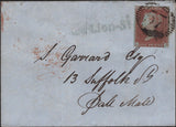 140251 1849 WRAPPER USED IN LONDON WITH 1D PL.86 (SG8)(LD) 'Red.Lion-St.' HAND STAMP (L514/REDLST8b).