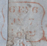 140251 1849 WRAPPER USED IN LONDON WITH 1D PL.86 (SG8)(LD) 'Red.Lion-St.' HAND STAMP (L514/REDLST8b).