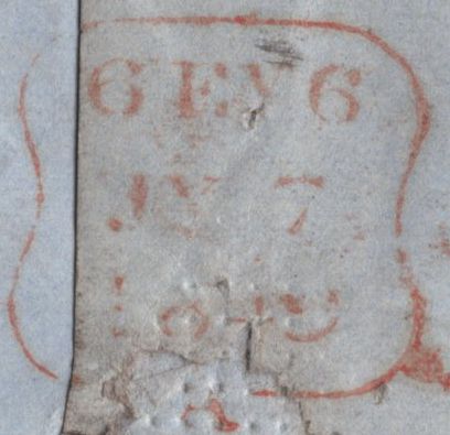 140251 1849 WRAPPER USED IN LONDON WITH 1D PL.86 (SG8)(LD) 'Red.Lion-St.' HAND STAMP (L514/REDLST8b).