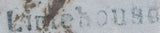 140259 1850 MAIL USED IN LONDON 1D PL.102 (SG8) 'Limehouse' HAND STAMP (L514/LIM21b).